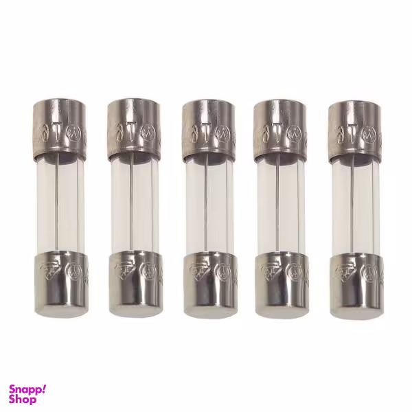 فیوز شیشه ای 1 آمپر کد F1 بسته 5 عددی