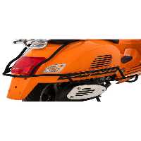محافظ بدنه موتورسیکلت مشکی VESPA GTS GTV محافظت از پشتی آهن مات سیاه 2006 2022 FA ITALIA سازگار FaItalia