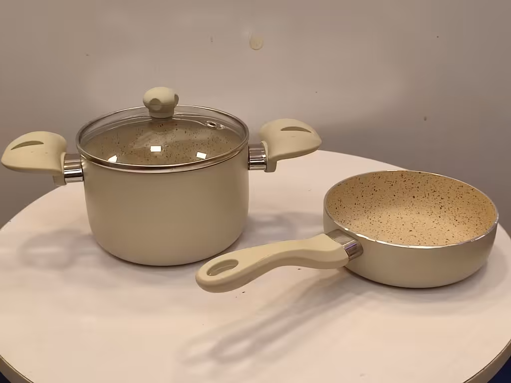 سرویس قابلمه نوزاد و کودک گرانیتی با کیفیت عالی و گارانتی شرکتی  Baby Cookware Healthy