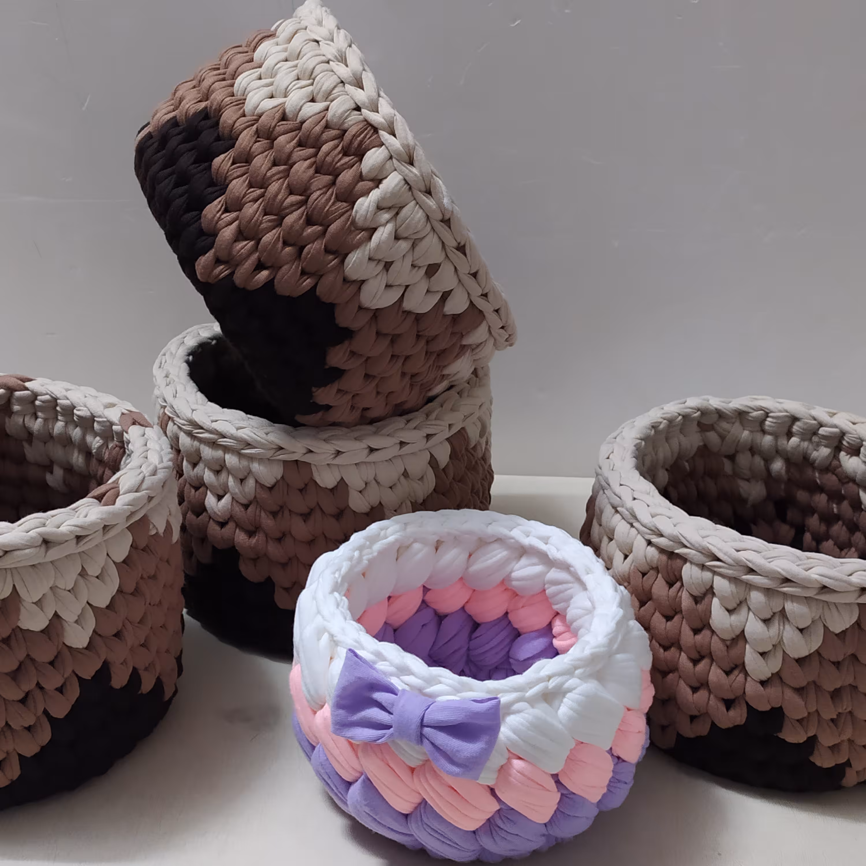 سبد طرح دار تریکو