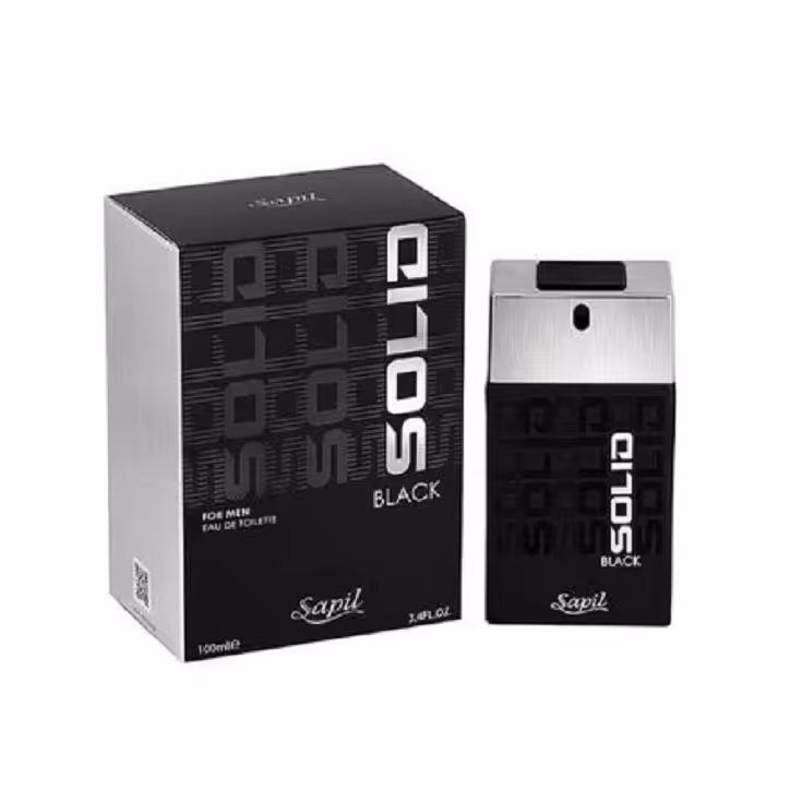 ادو تویلت مردانه ساپیل مدل Solid Black حجم 100 میلی لیتر