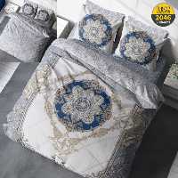 سرویس لحاف روتختی 2 نفره چاپی تنسل برند ترکاز(Turkaz) کد 2046