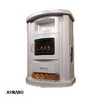 شومینه گازسوز شارق توس مدل اهورا 140 - سفید