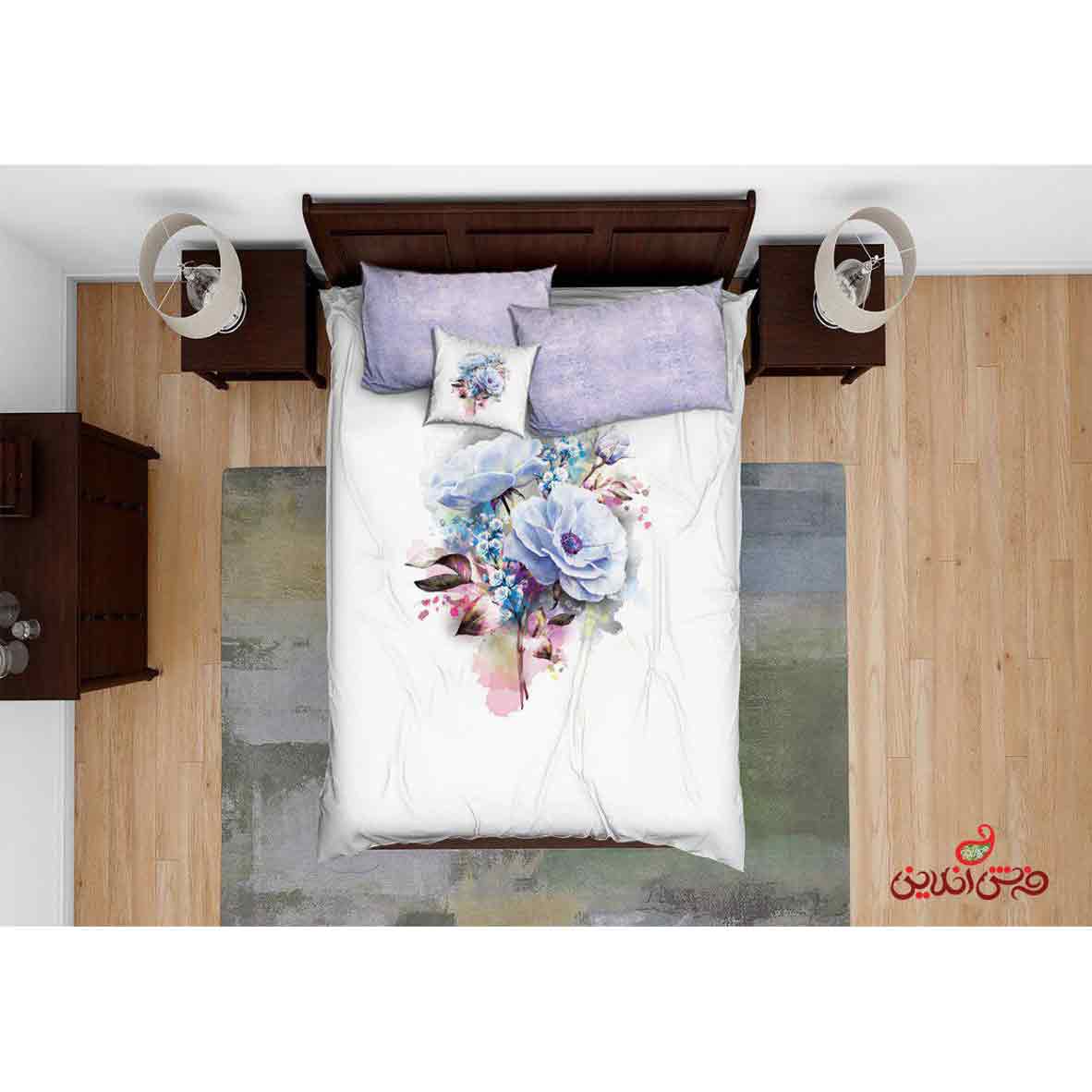 روتختی سه بعدی گل ابرنگی کد 2509