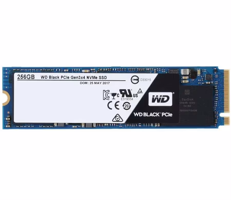 حافظه اس اس دی وسترن دیجیتال مدل بلک M.2 2280 PCIe NVMe با ظرفیت 256 گیگابایت