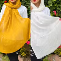 شال نخی پلیسه در  15 رنگ شیک قیمت فوق العاده