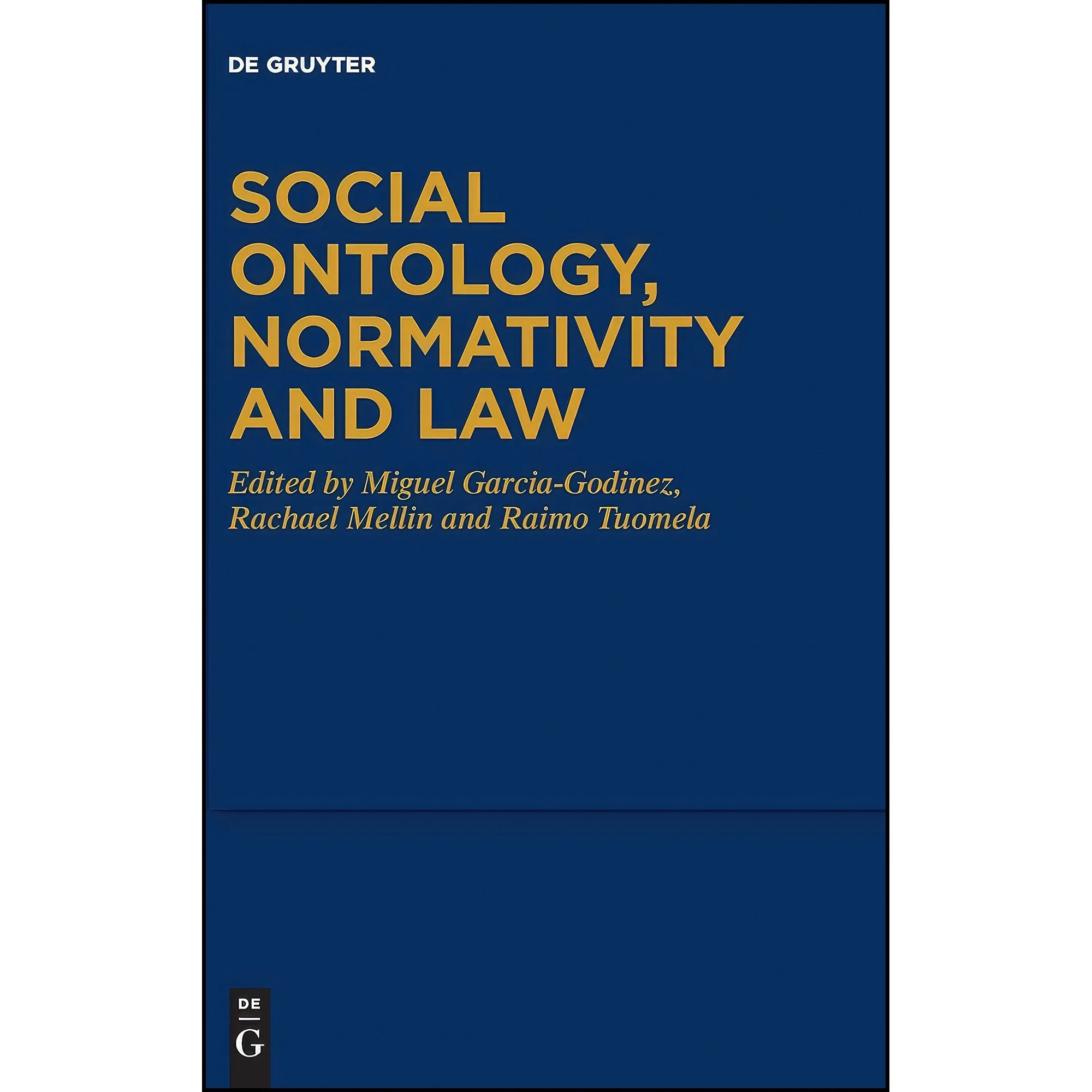 کتاب زبان اصلی Social Ontology Normativity and Law اثر جمعی از نویسندگان