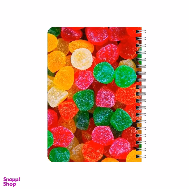 دفترچه یادداشت بامبیلیپ مدل چوبی طرح پترن پاستیلی کد 2694460