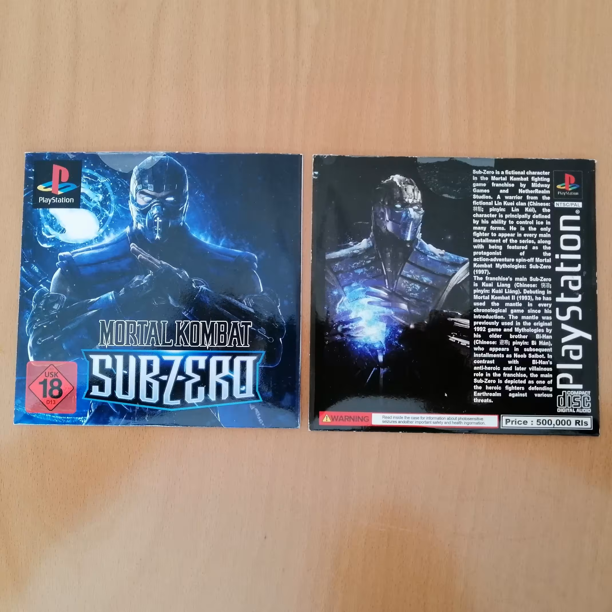 مورتال کامبت ساب زیرو mortal kombat sub zero شرکتی پلی استیشن1 ps1