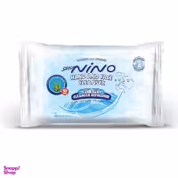 دستمال مرطوب پاک کننده دست و صورت نینو (Nino) بسته 10 عددی