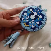 آینه دستی چرم2