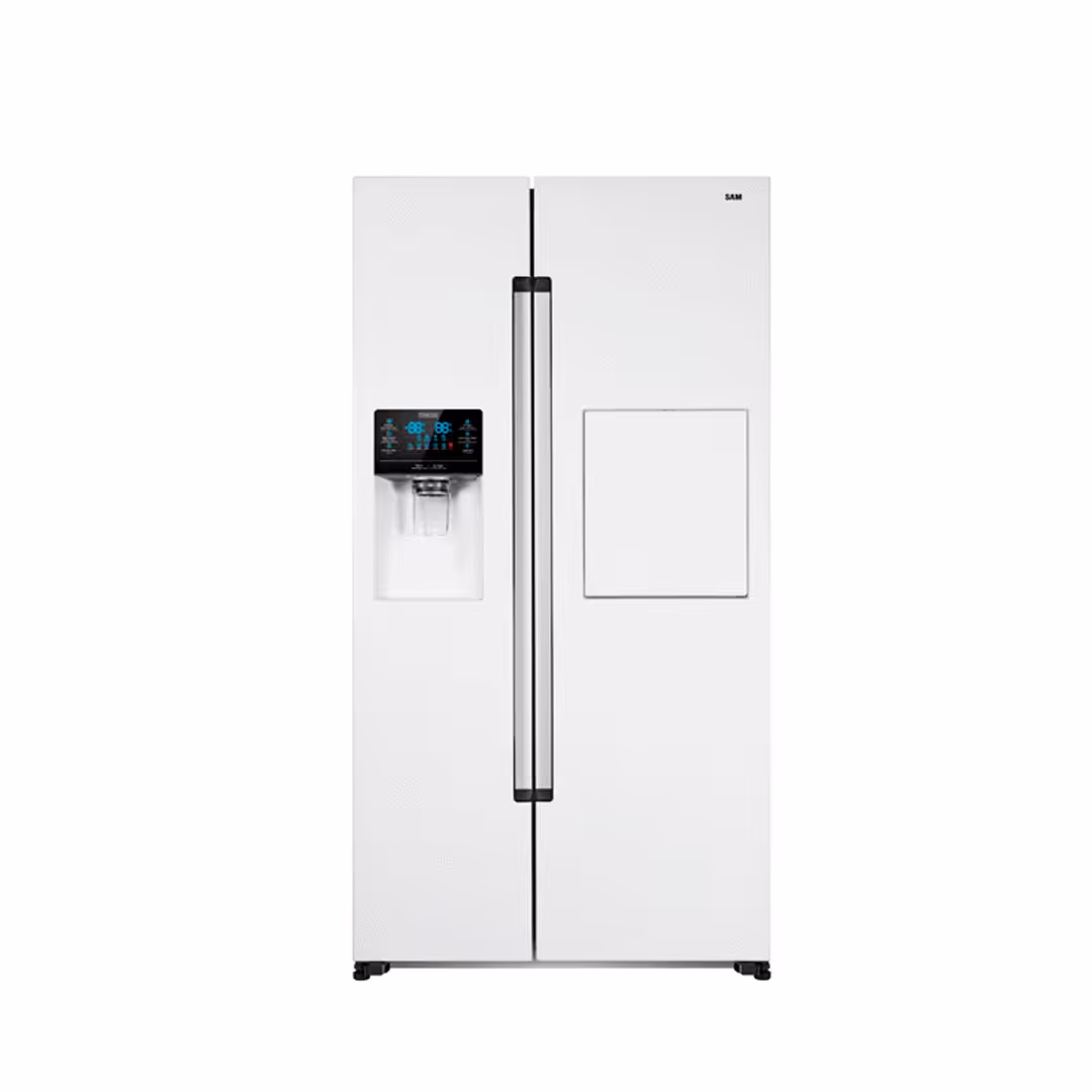 یخچال سایدبای‌ساید مدل Rosso سفید سام | خانه سام