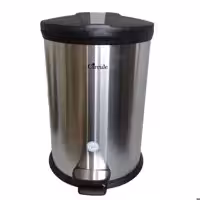 سطل زباله پدالی سرکوله مدل 20 لیتر درب مشکی