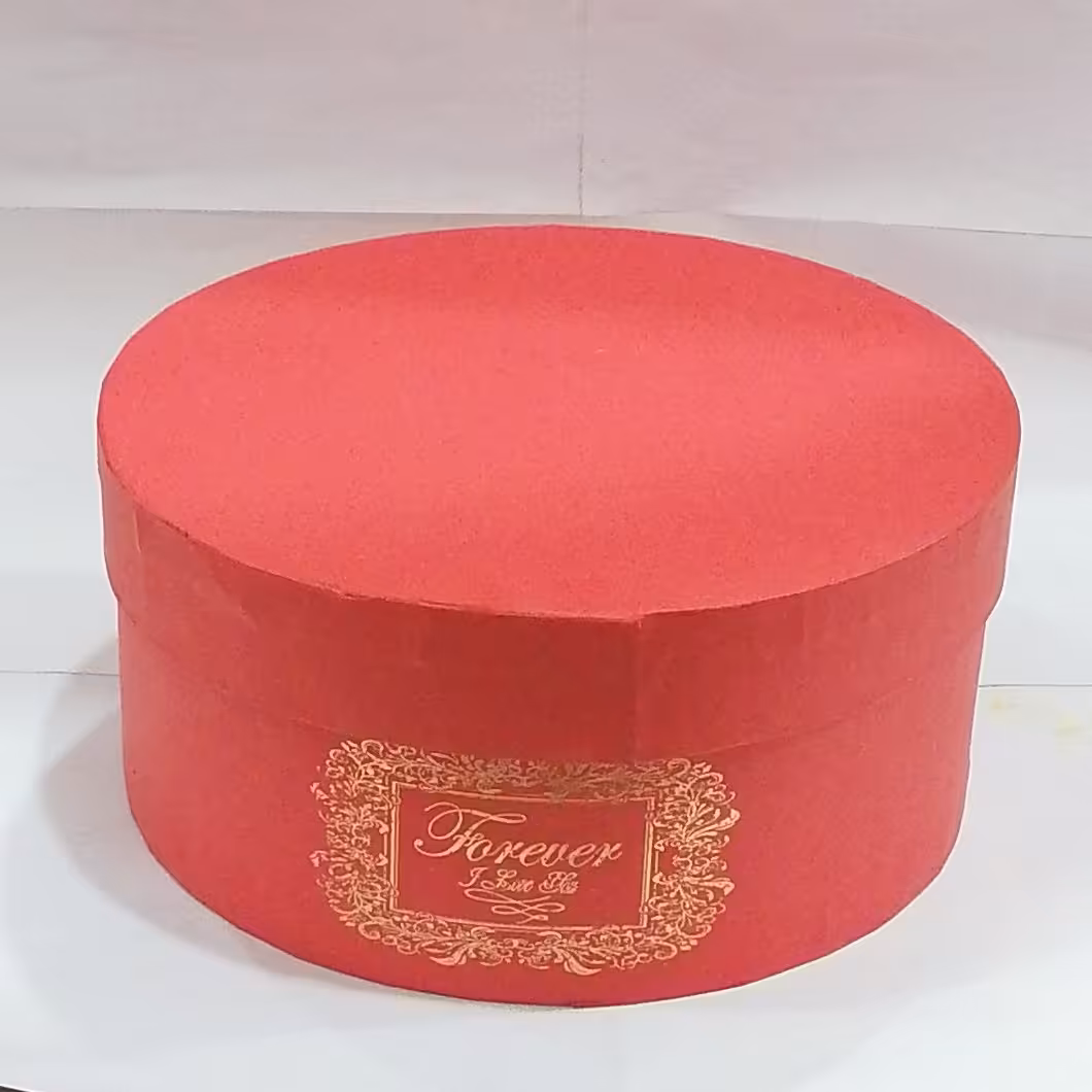 جعبه کادویی گرد قرمز سایز 1