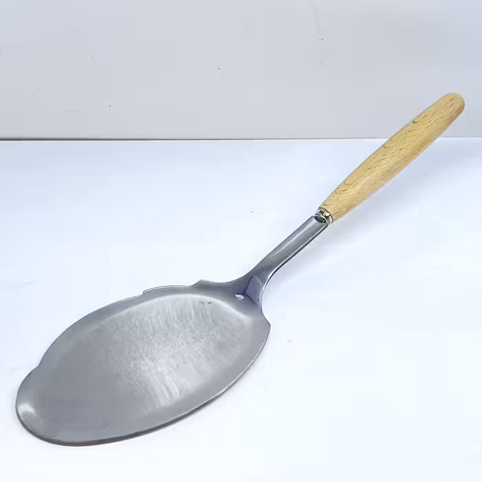 کفگیر دسته چوبی سایز متوسط وارداتی