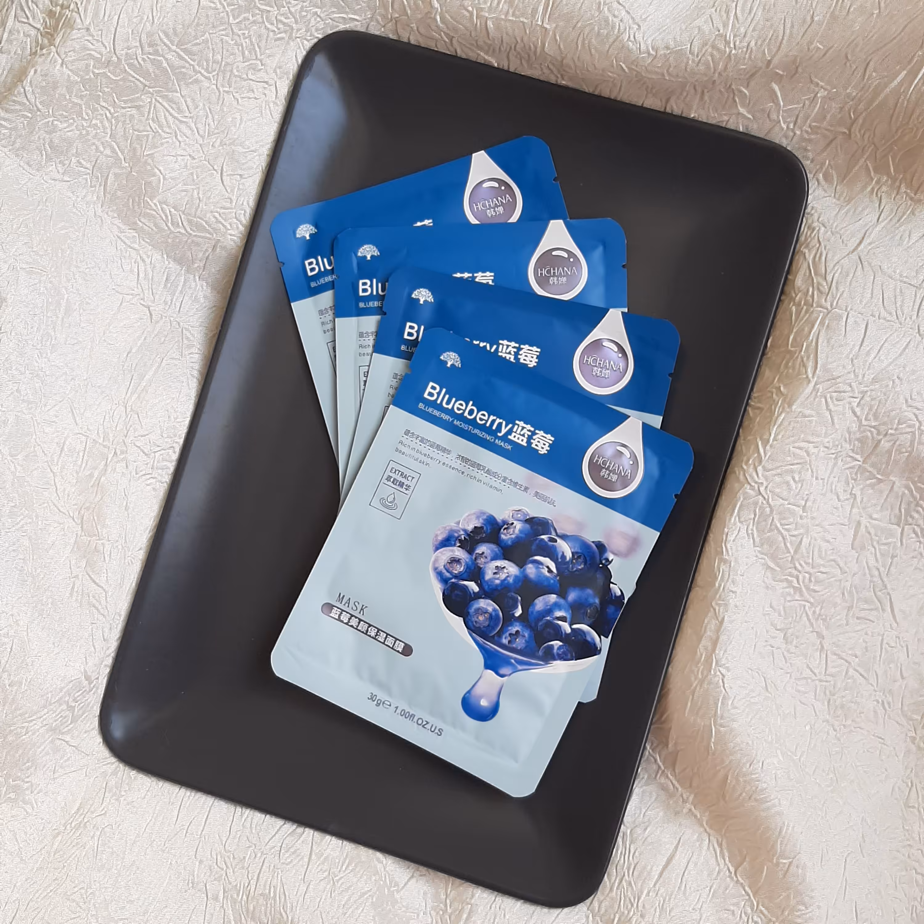 ماسک صورت رورک مدل بلوبری وزن 30 گرم بسته 5 عددی