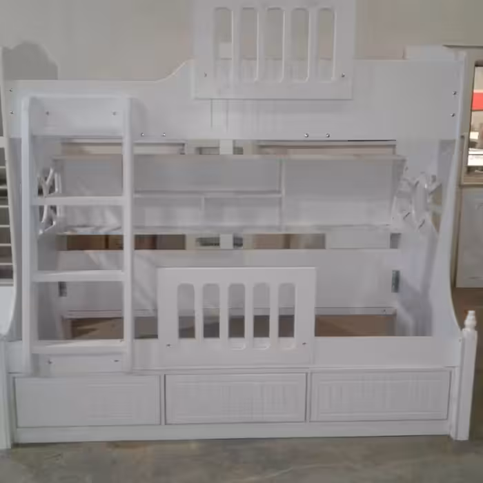 سرویس خواب نوزادنوجوان جوان بزرگسال.تخت2طبقه بالا نوجوان پایین تخت نوجوان تحمل وزن تا200کیلوجنسmdfدرجه یک باروکش ممبران