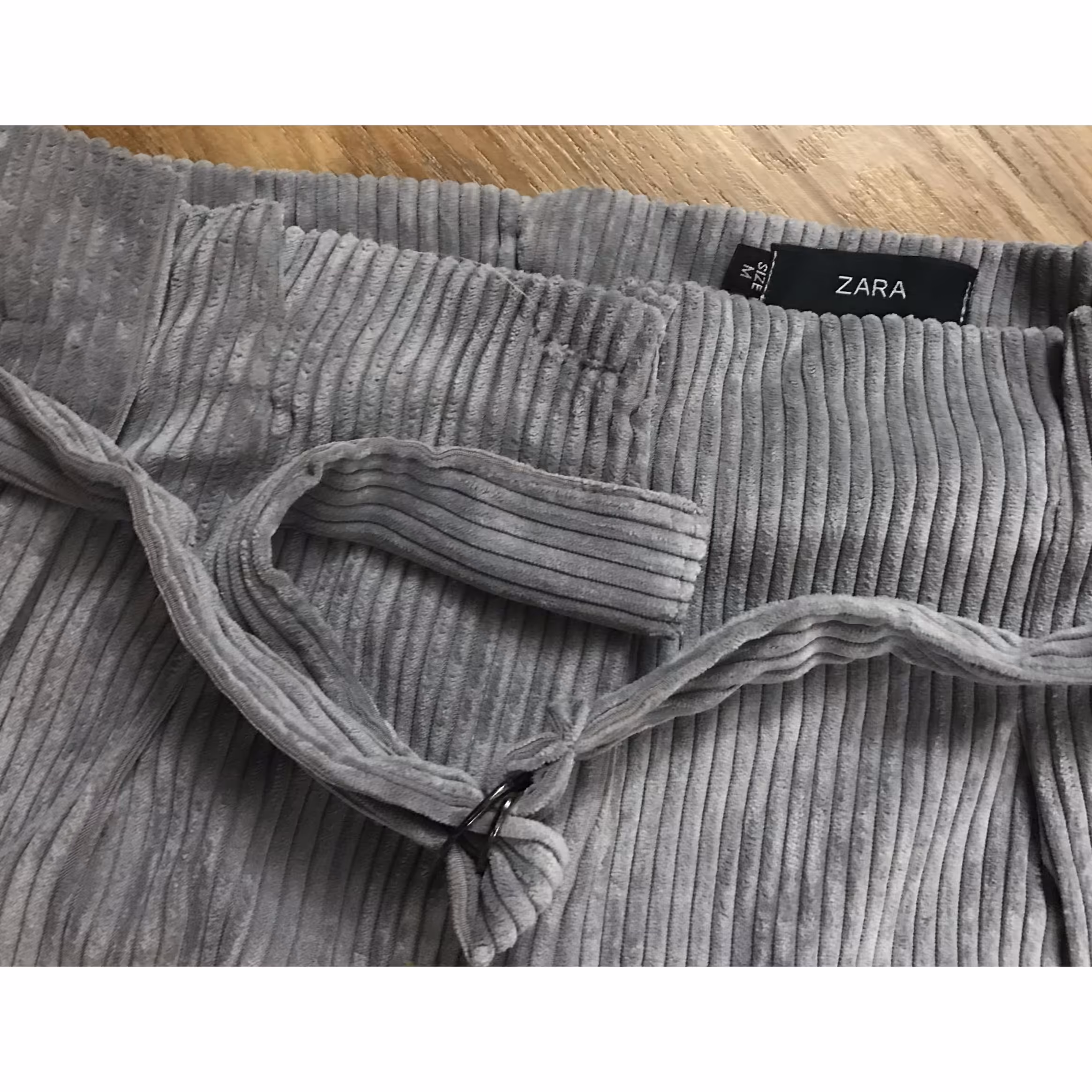 شلوارمخمل کبریتی زنانه مارک ZARA