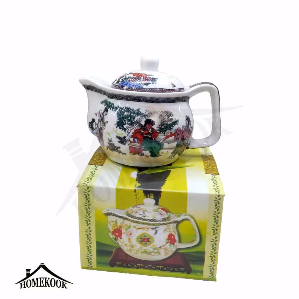 قوری دمنوش چینی دسته بغل