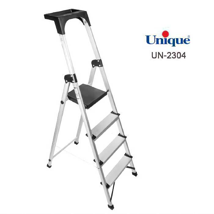 نردبان چهار پله آلومینیوم  کد 2304 برند یونیک