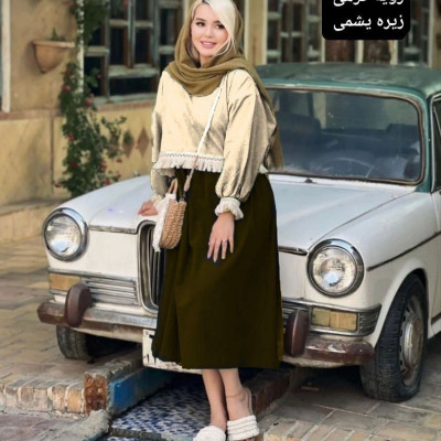 ست شومیز و سارافون لنین نوار کنفی96412