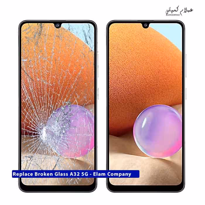 تعویض گلس تاچ ال سی دی سامسونگ A32 5G - ضمانتی و بدون ریسک