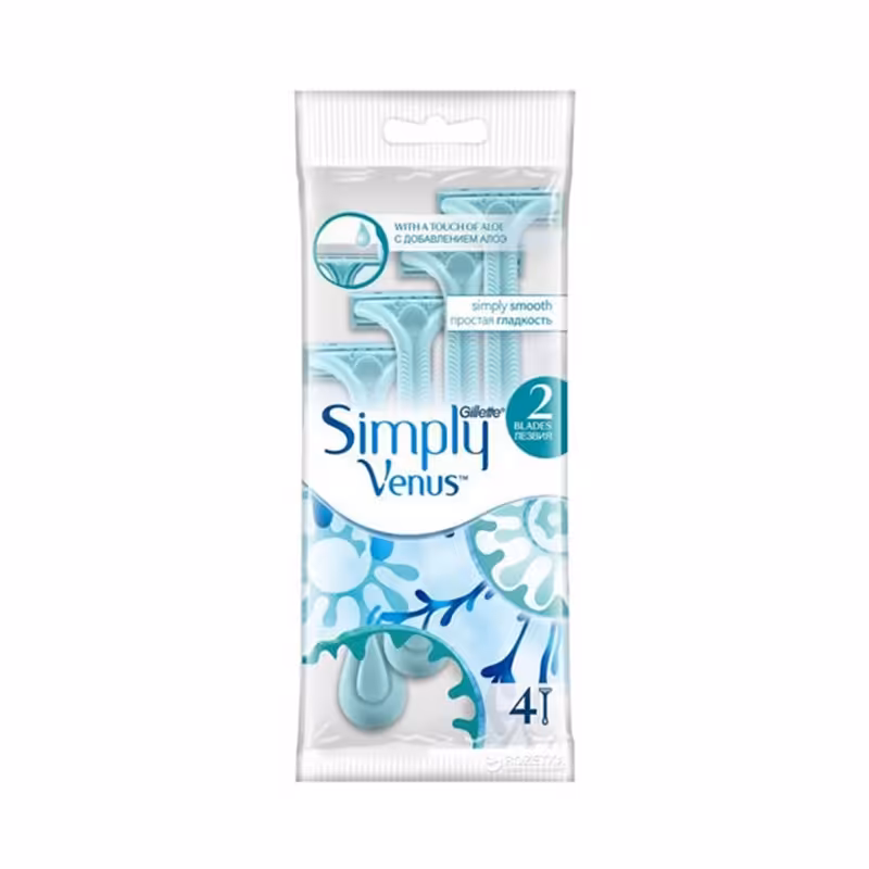 خودتراش مدل Simply Venus ونوس ژیلت بسته 4 عددی