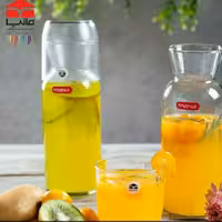 بطری و لیوان مانیا(پارچ شب)بطری شیشه و لیوان آکرولیک