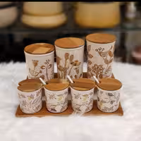 سرویس ادویه و پاسداری پایه چوبی