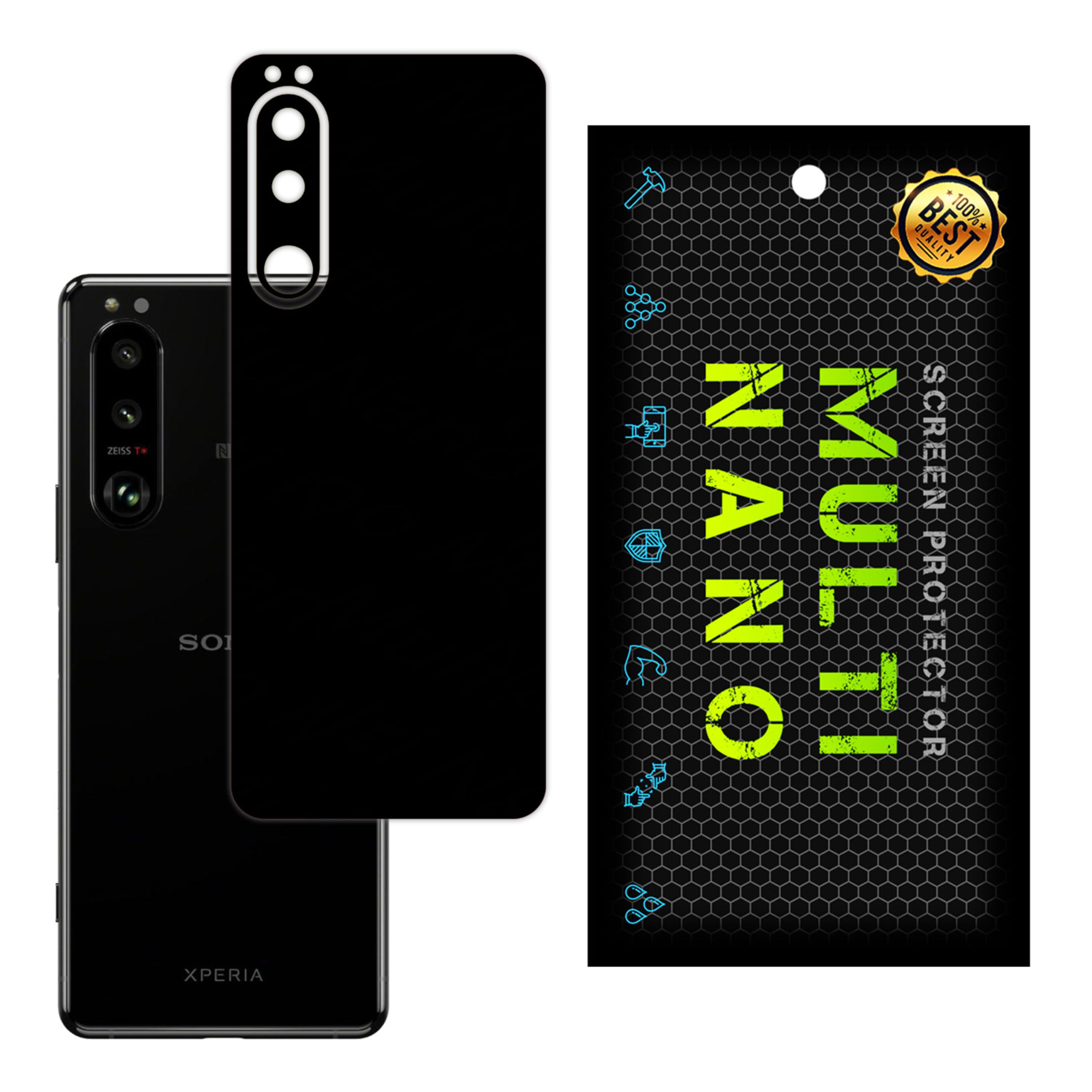 برچسب پوششی MultiNano مدل X-F1M-Black برای پشت  مویایل  Sony 5 III