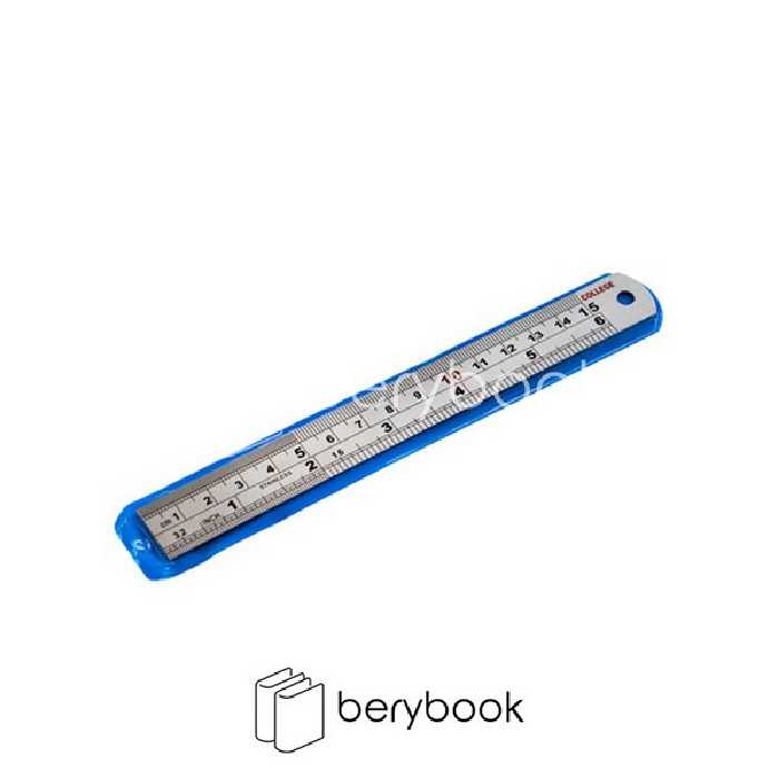 college / خط کش فلزی / 15 سانت