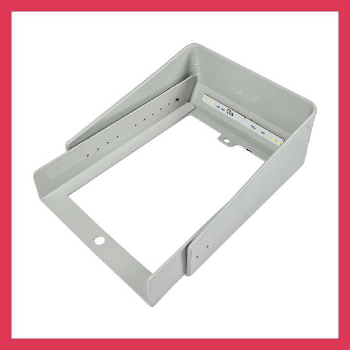 قاب محافظ بارانگیر پنل دربازکن آیفون صوتی و تصویری صدف کد 321 مدل مات چراغ دار