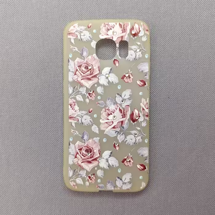 گارد - کاور - قاب ژله ای نگین برجسته مناسب برای سامسونگ  اس 6 ایج Galaxy s6 edge (s6edge)