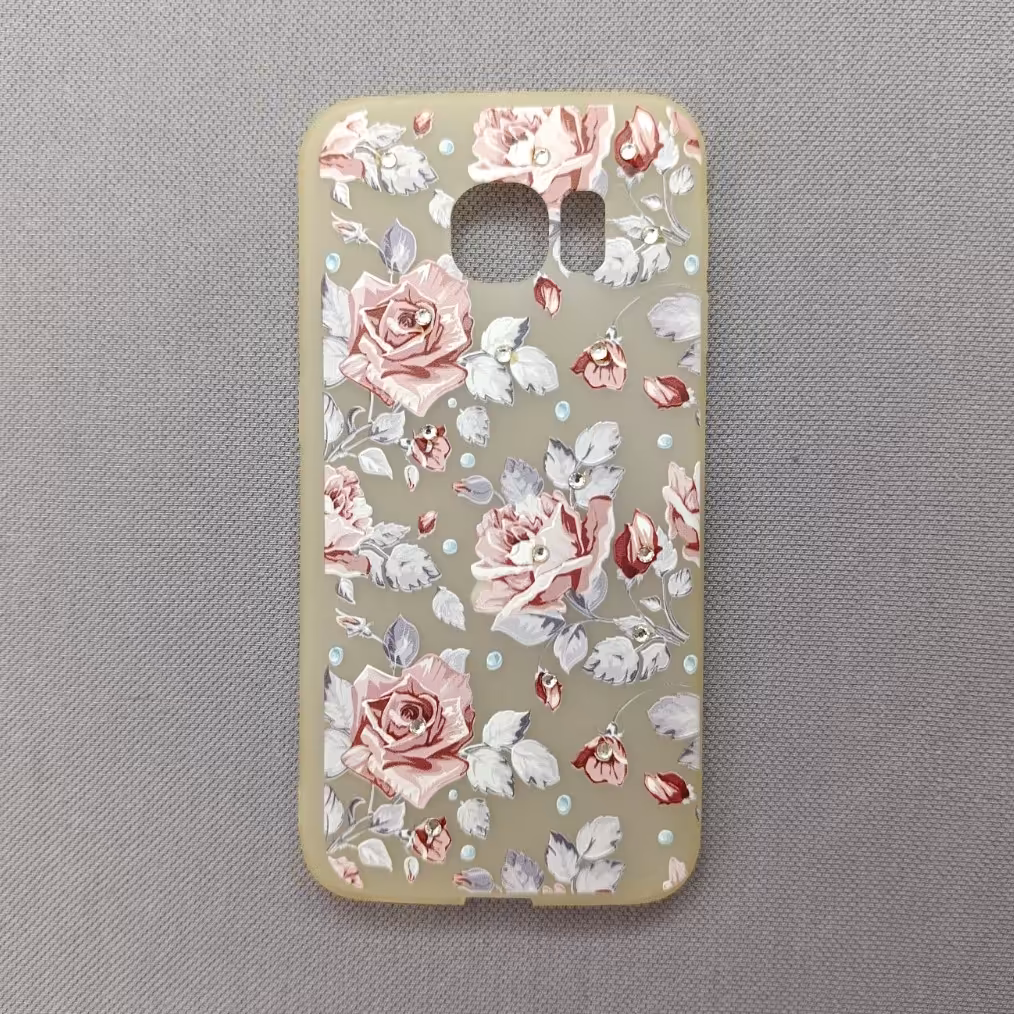 گارد - کاور - قاب ژله ای نگین برجسته مناسب برای سامسونگ  اس 6 ایج Galaxy s6 edge (s6edge)