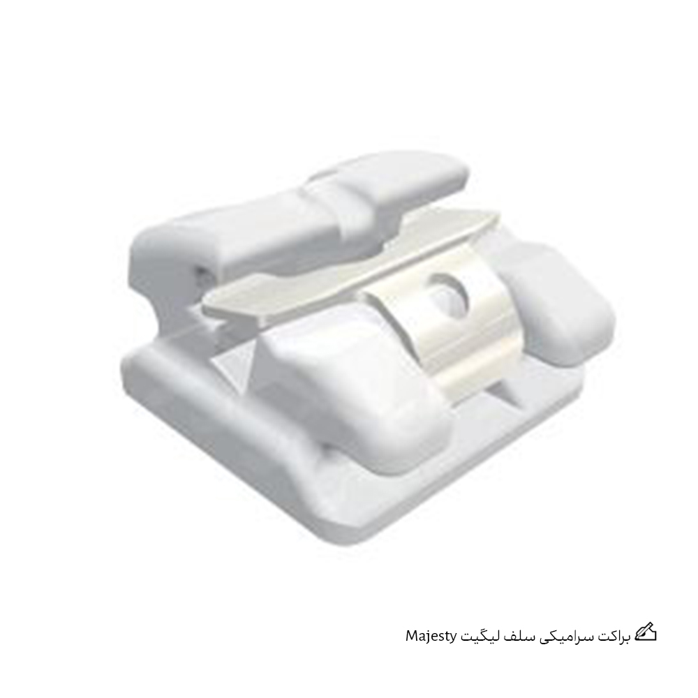 براکت سرامیکی سلف لیگیت Osstem Majesty														Osstem Majesty ceramic self ligating bracket