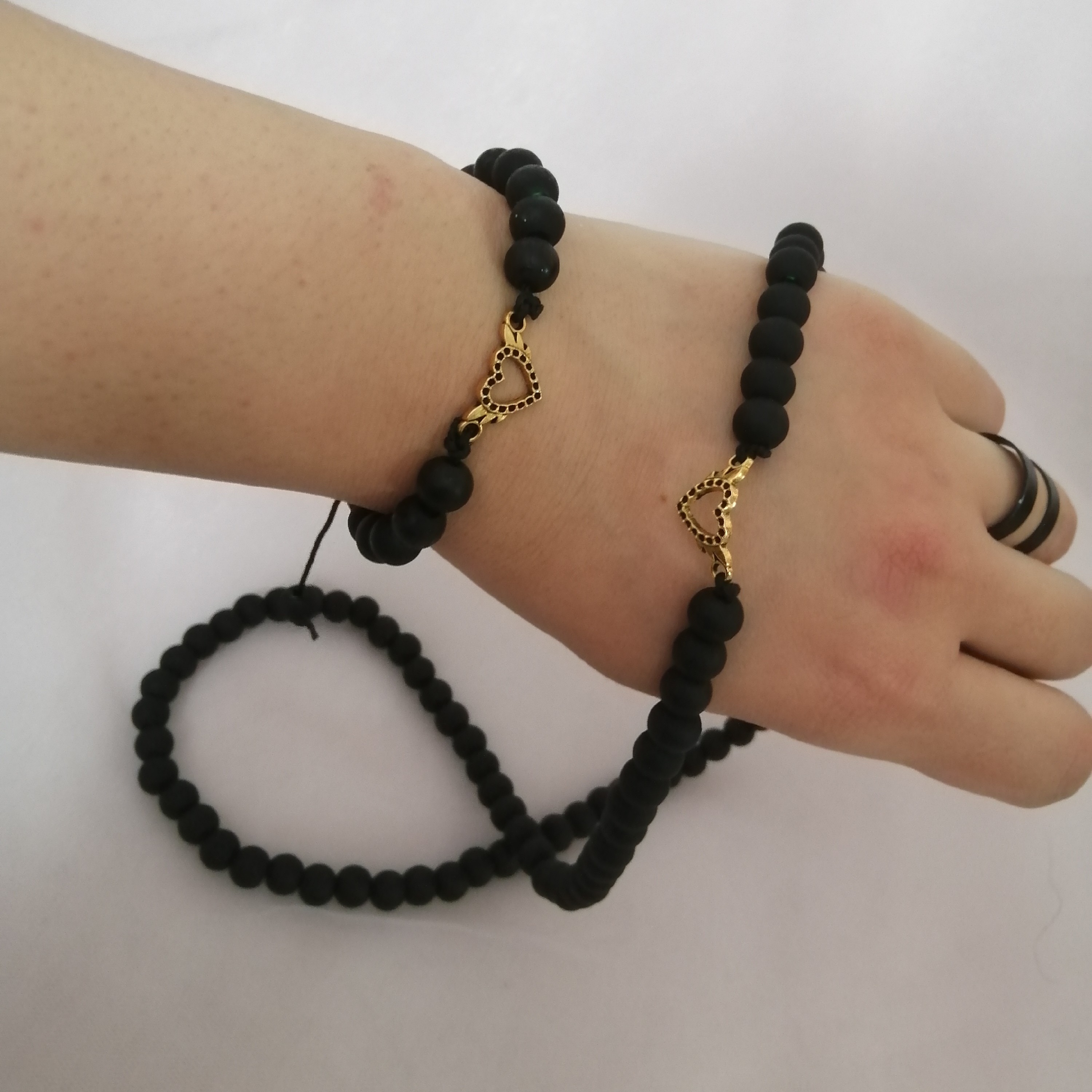 ست گردنبند ودستبنداونیکس پلاک دار طرح 4