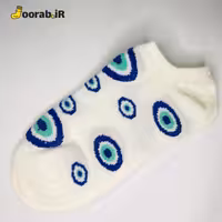 جوراب مچی قوزکی طرح چشم نظر شیری