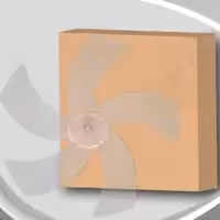 پروانه پنکه کورس (پروانه 5 پر پنکه) شفاف