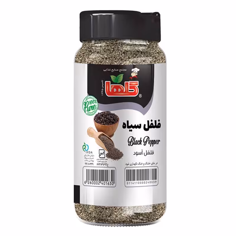 پودر فلفل سیاه گلها 90 گرمی