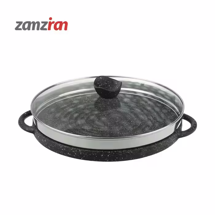 تابه چدن نالينو مدل Danieli درب دار سایز 34