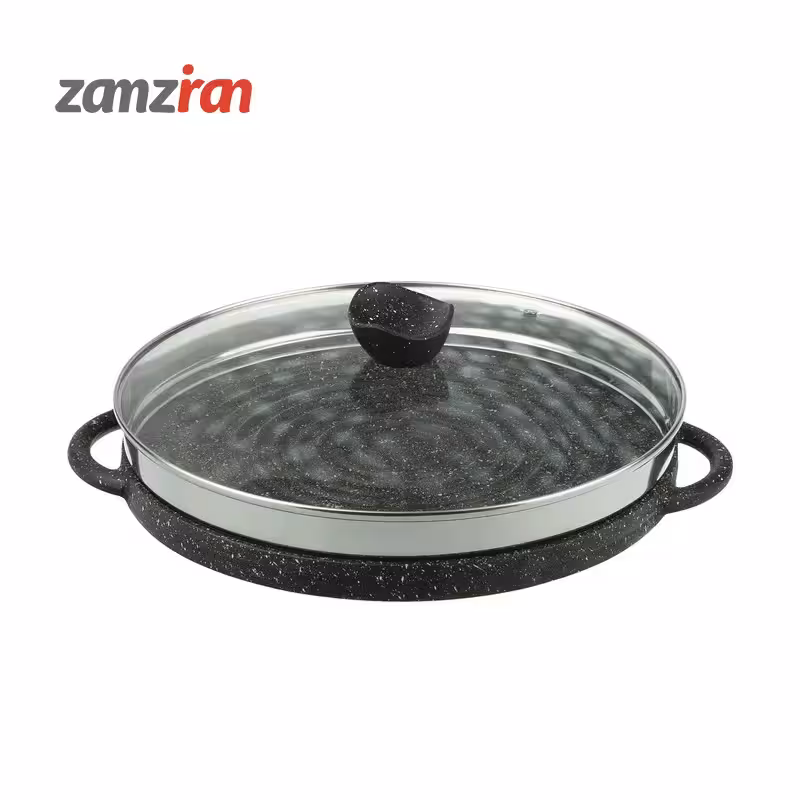 تابه چدن نالينو مدل Danieli درب دار سایز 34