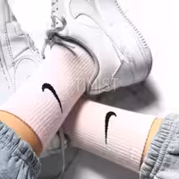 جوراب ساقدار نایک صورتی نخ پنبه فری سایز