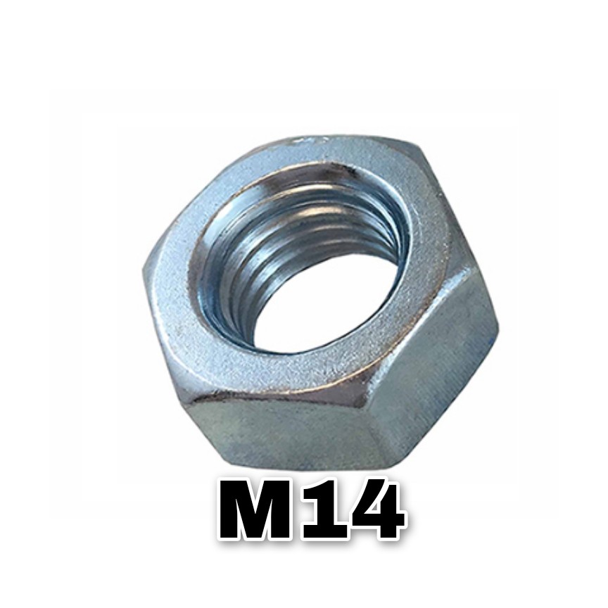 مهره آهنی گالوانیزه سایز 14 بسته 50 عددی