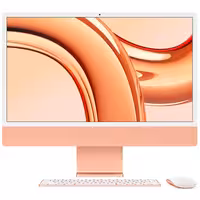 آی‎ مک 24 اینچ M3 پردازنده 8core - 10core حافظه رم 8 گیگابایت ظرفیت 512 گیگابایت SSD نارنجی MQRY3 - Hiapple.ir