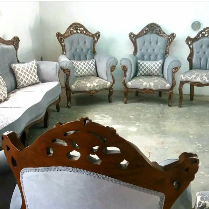 مبلمان سلطنتی 9نفره چوب گردو 