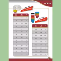 زیر گلدانی پلاستیکی طرح گرد گلسا سایز 5 در بسته بندی 100 عددی