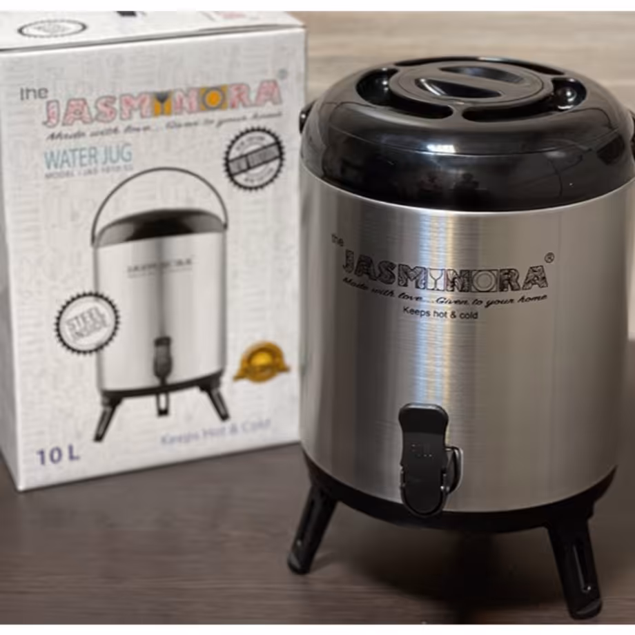 کلمن سرد و گرم استیل jasmynora با گنجایش 10 لیتر