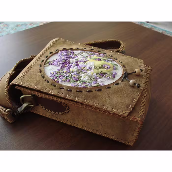 کیف زنانه چرم دست دوز