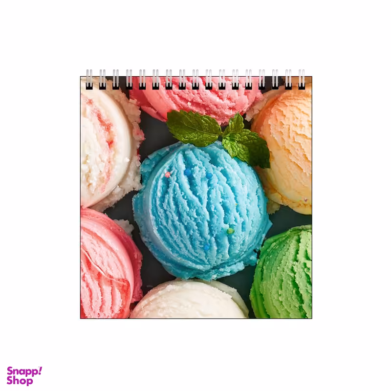 دفتر طراحی ۶۰ برگ طرح بستنی رنگی کد 1748730
