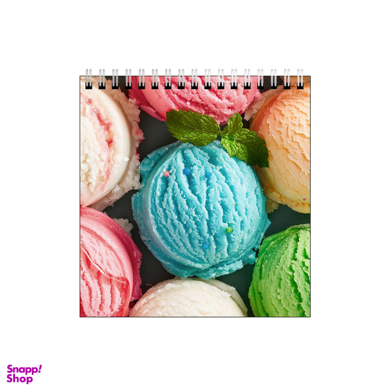 دفتر طراحی ۶۰ برگ طرح بستنی رنگی کد 1748730